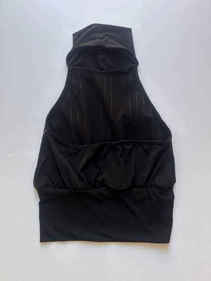 Adorable Y2K halter black top size XS