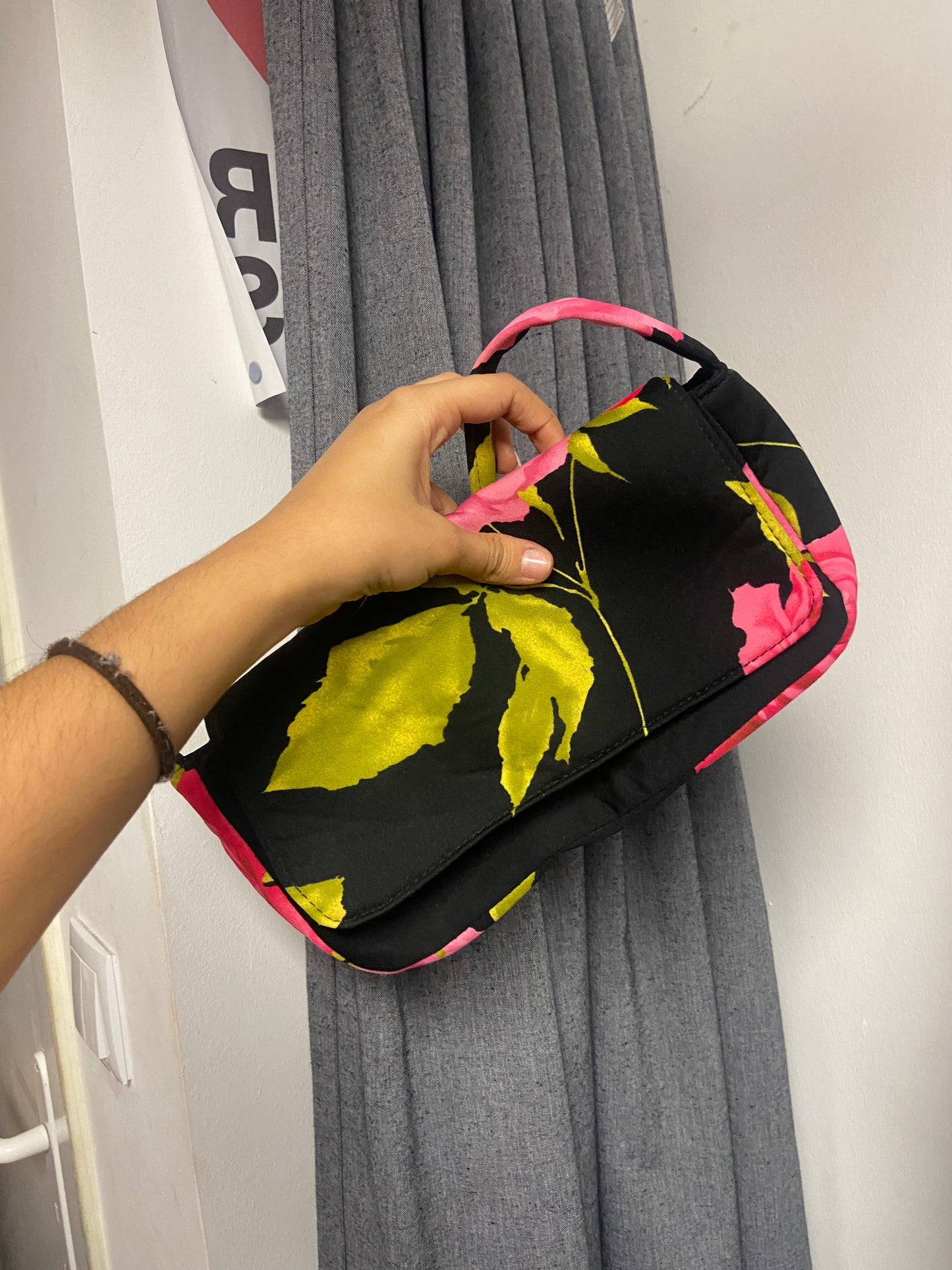 Adorable mini bag flower print deadstock