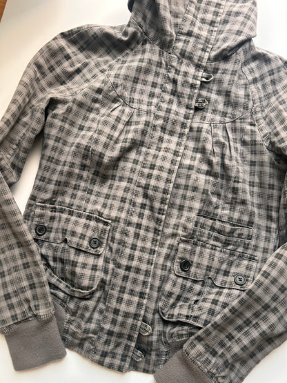 Adorable plaid jacket size M