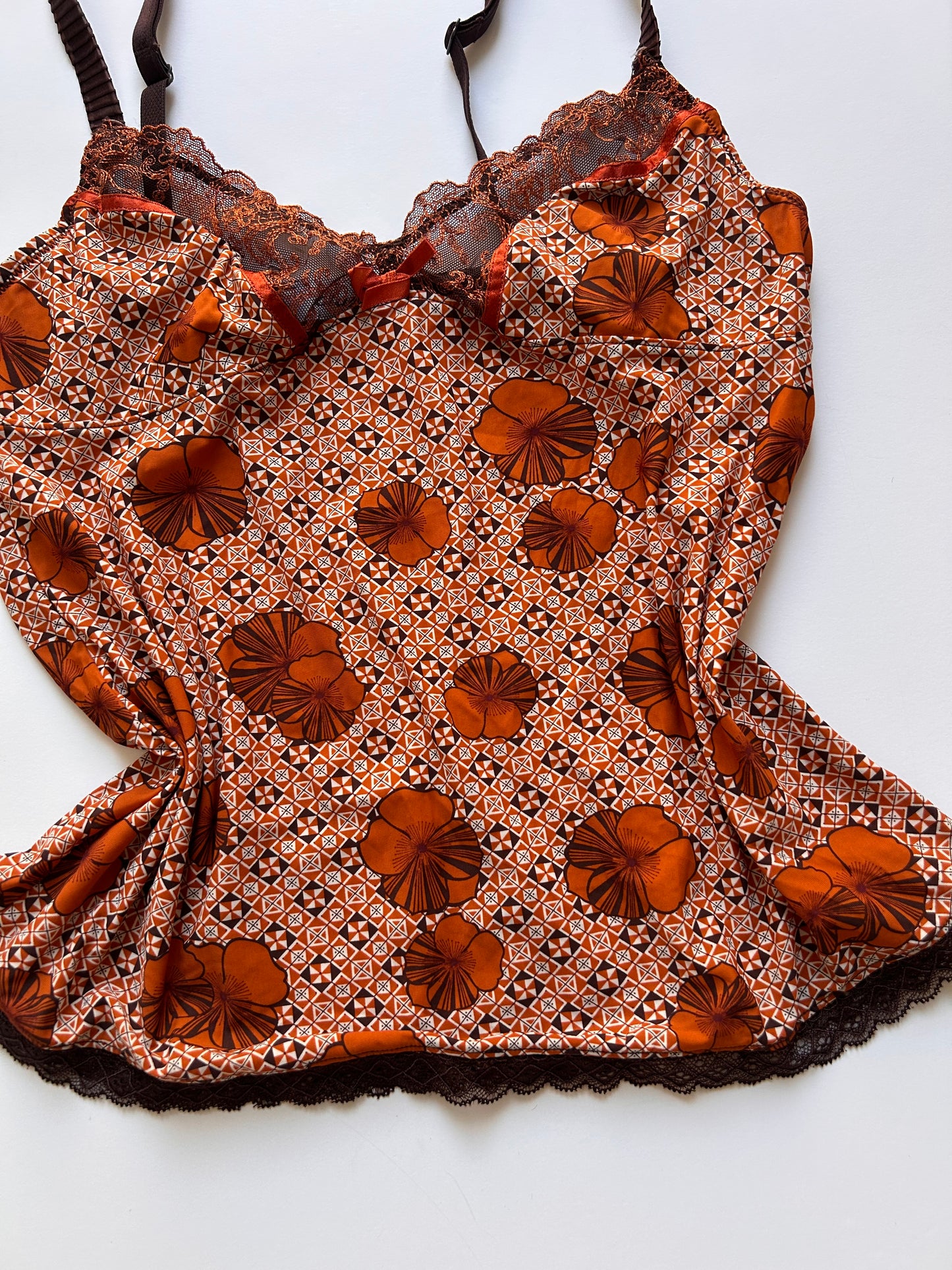 Cami top with flower detail size S