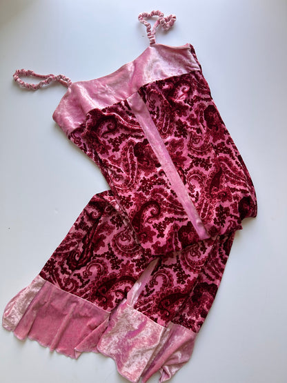 Adorable vintage made in Italy pink maxi dress size S/M