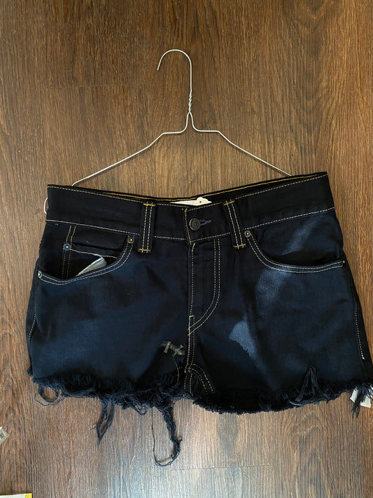 Black Denim Levis Shorts