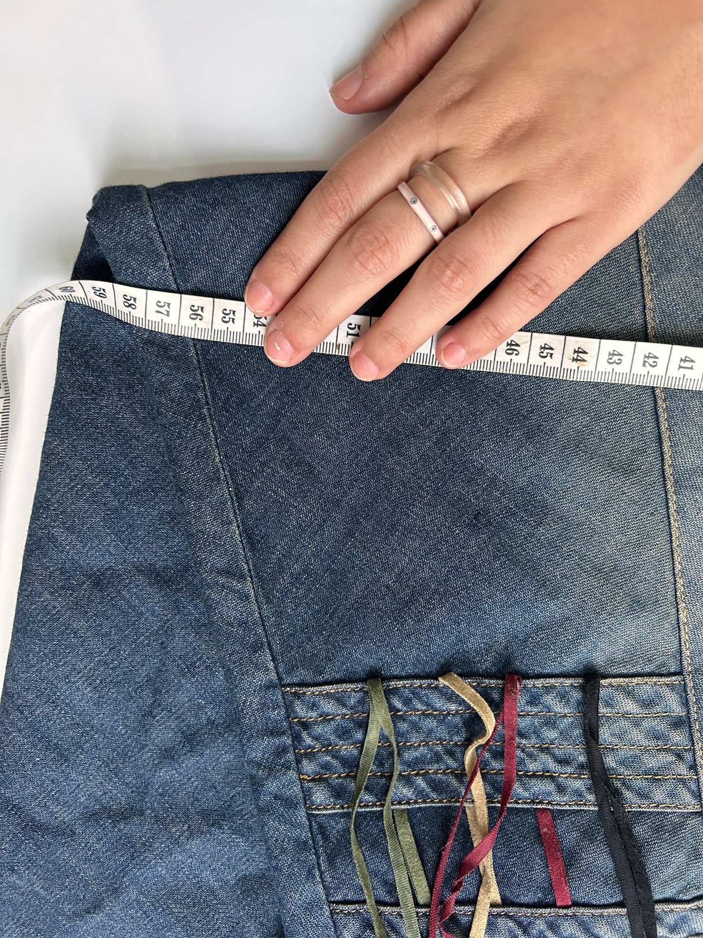 Vintage maxi dark fairy denim skirt size L