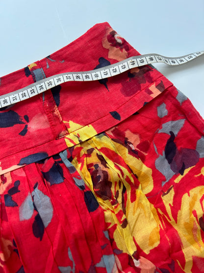 Iconic flower midi skirt size L