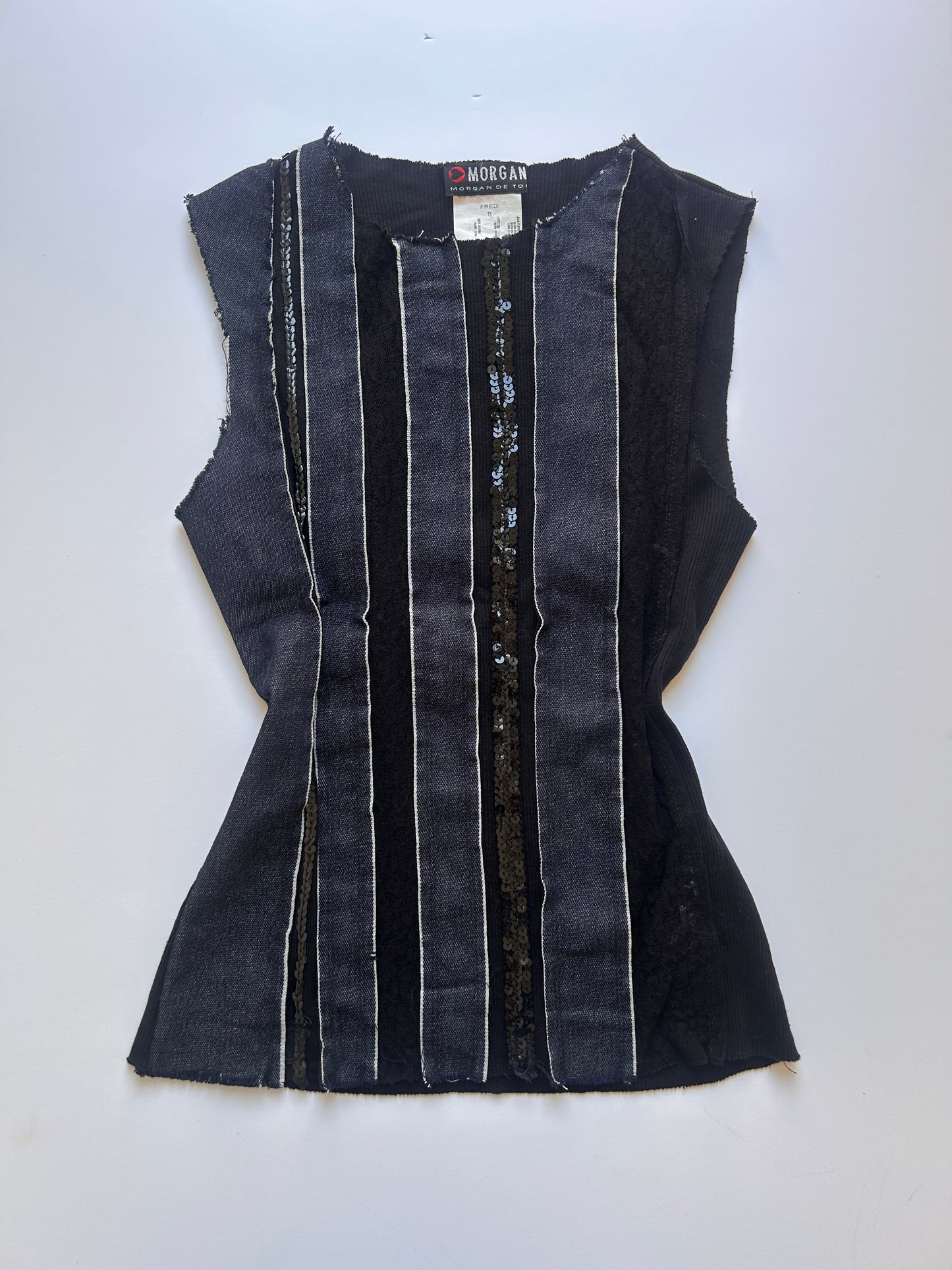 Vintage Morgan Striped Top size M