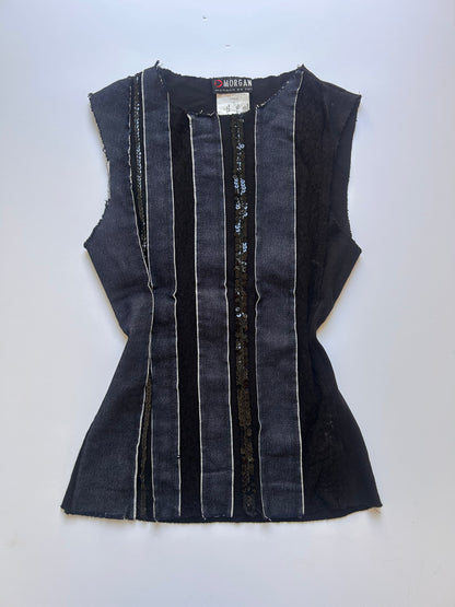 Vintage Morgan Striped Top size M