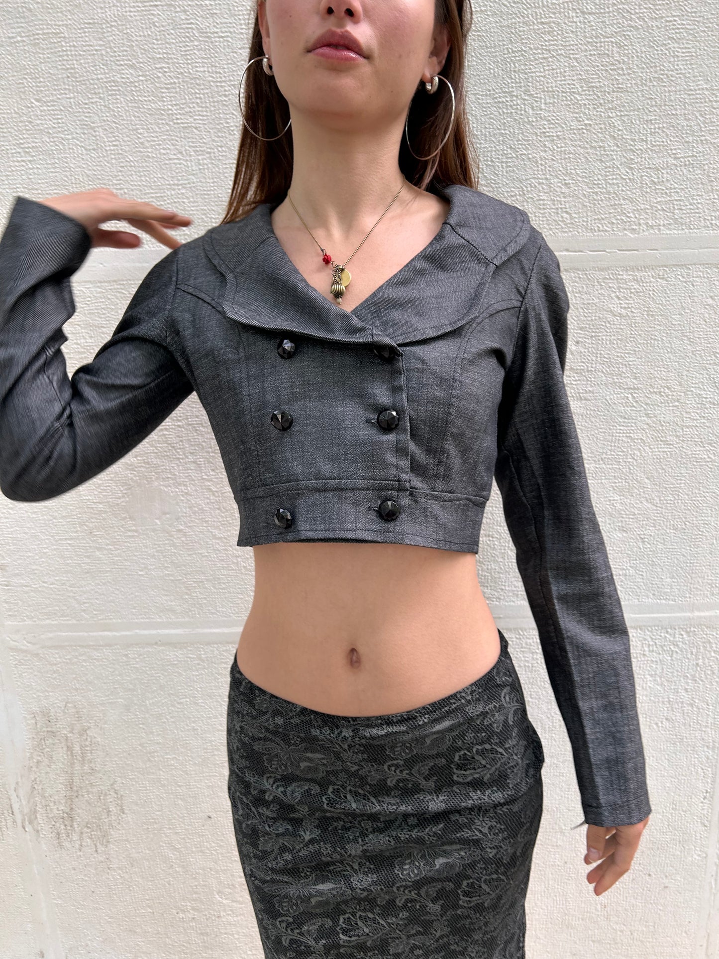Cropped mini jacket size S