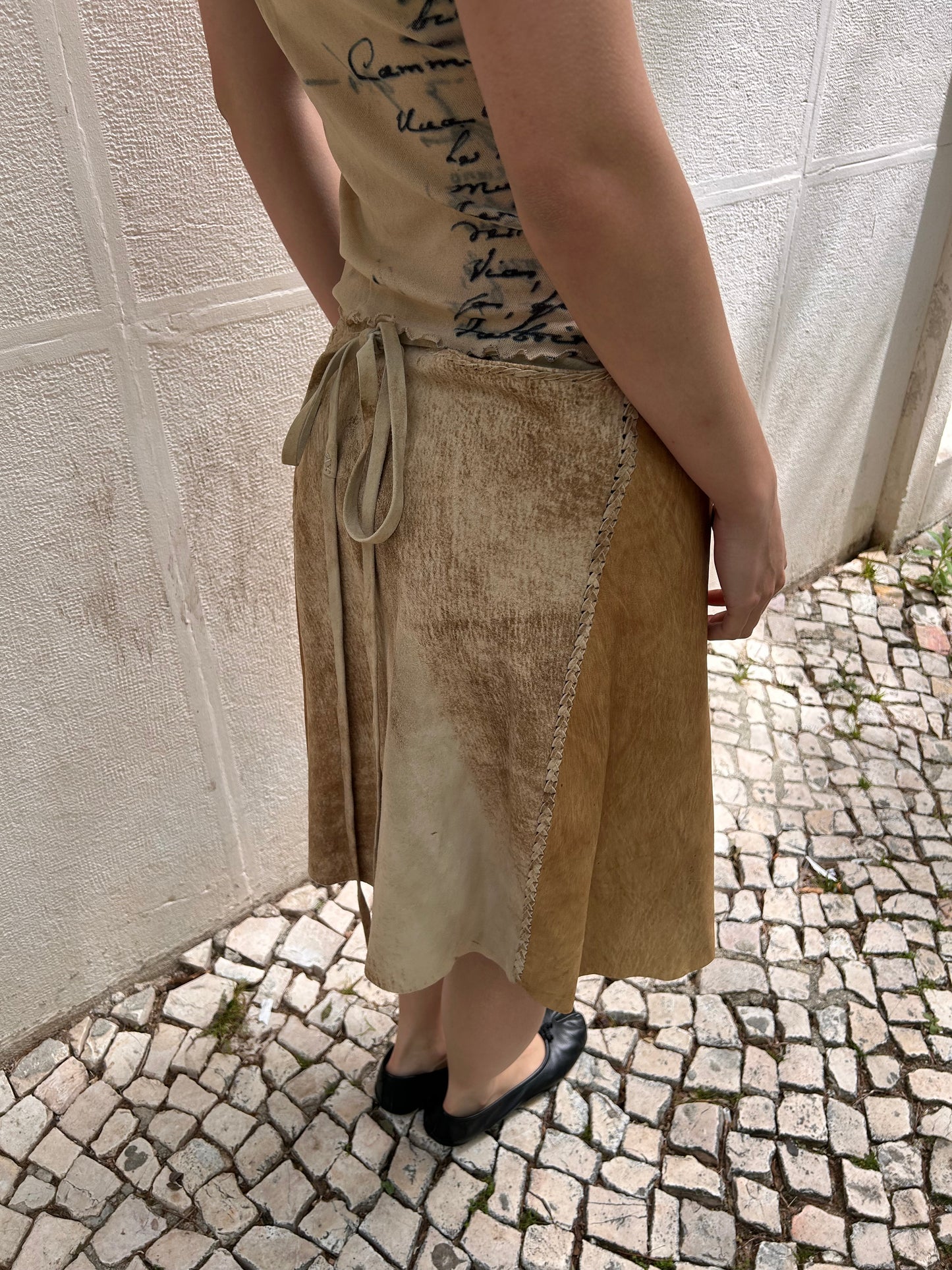 Iconic faux leather midi skirt Size 36