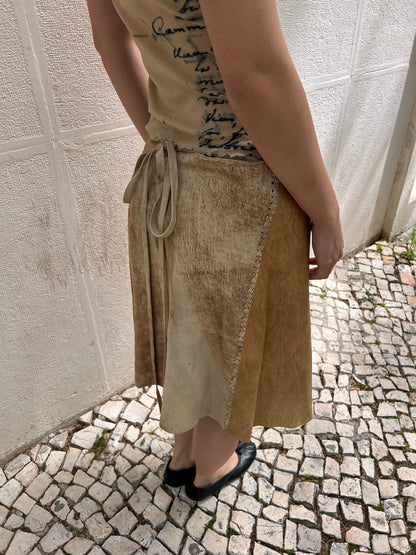 Iconic faux leather midi skirt Size 36