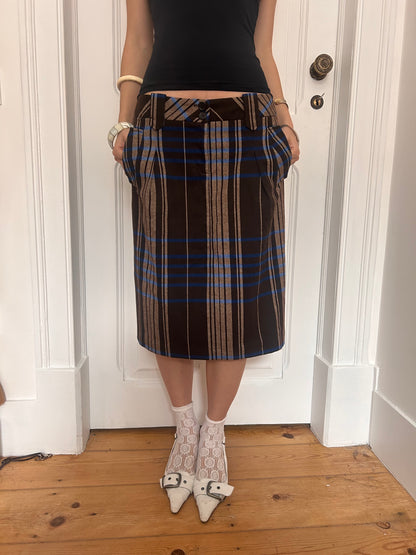 Iconic striped midi skirt size M