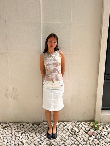 Iconic camo top Size S