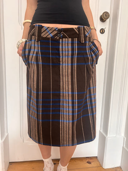 Iconic striped midi skirt size M