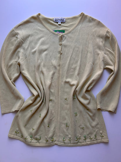 Adorable light green with flower details size M/L