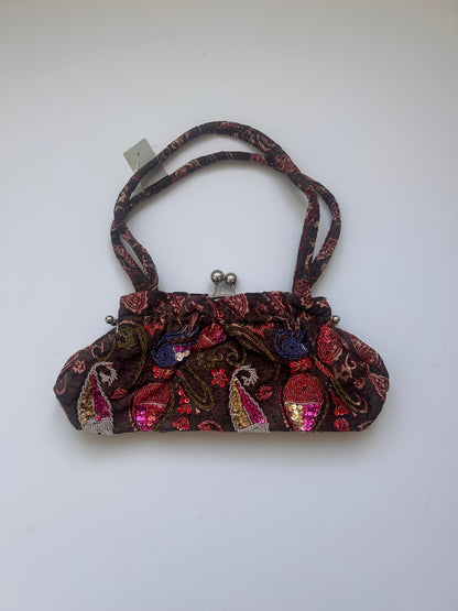 Beautiful brown sequin medium bag deadstock