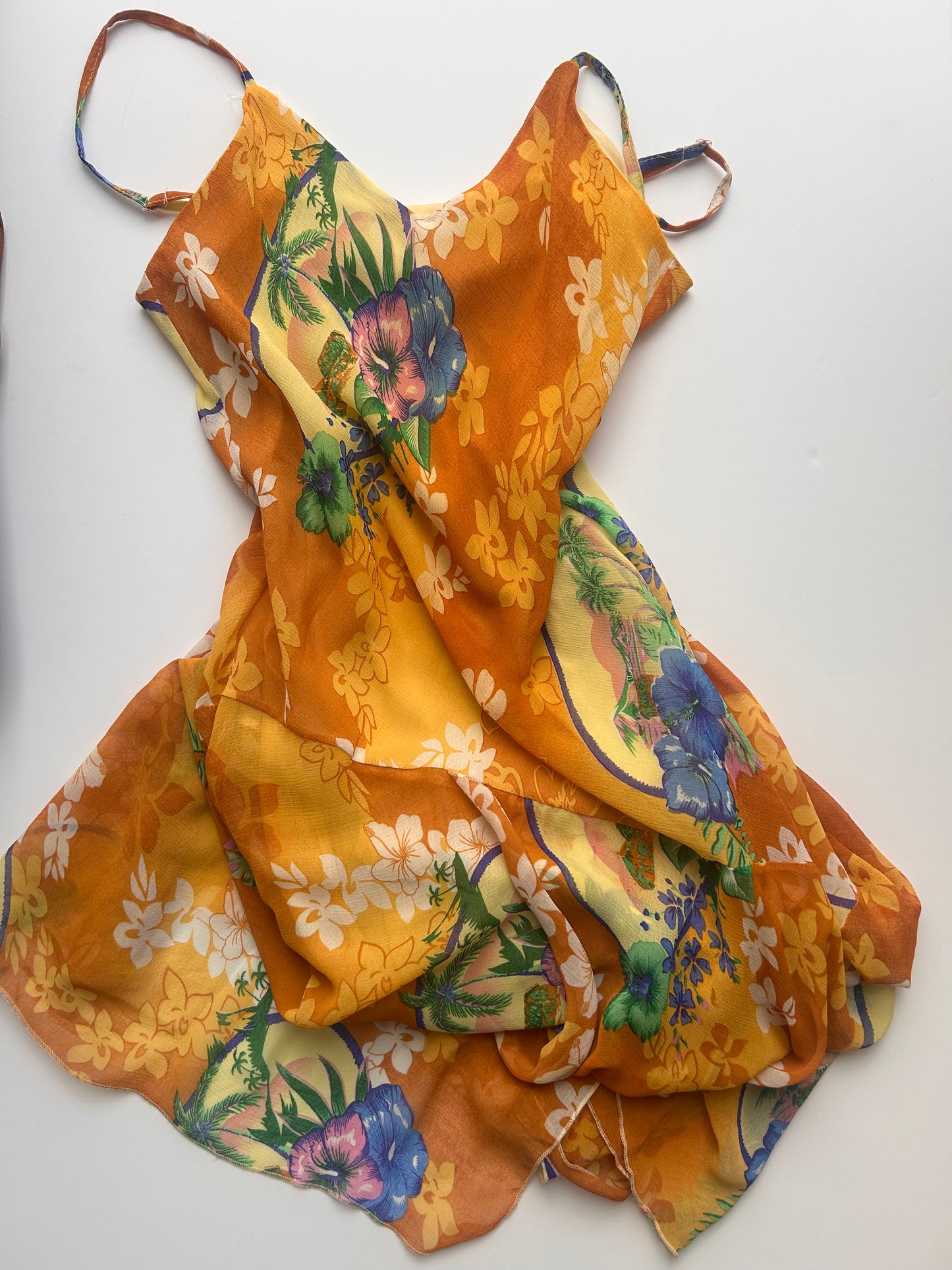 Maxi wedding guest dress flower details size S