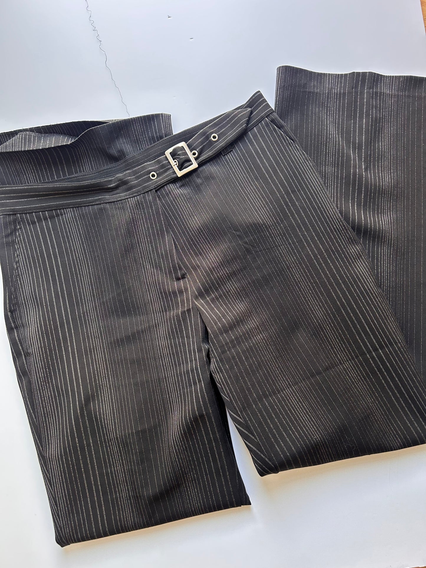 Iconic 90s belt detail trousers size 36