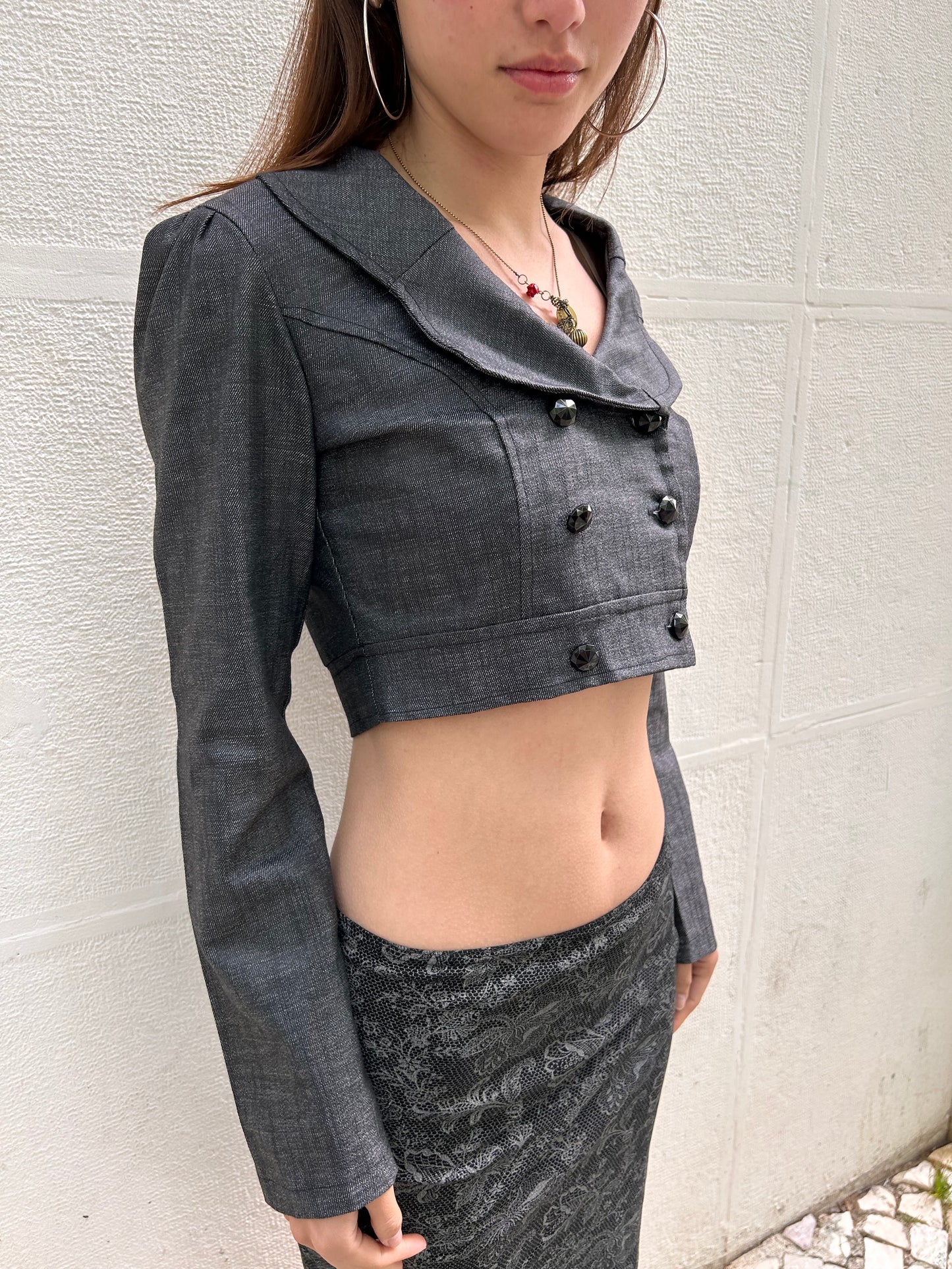 Cropped mini jacket size S