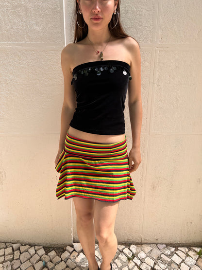 Adorable mini striped skirt Size S