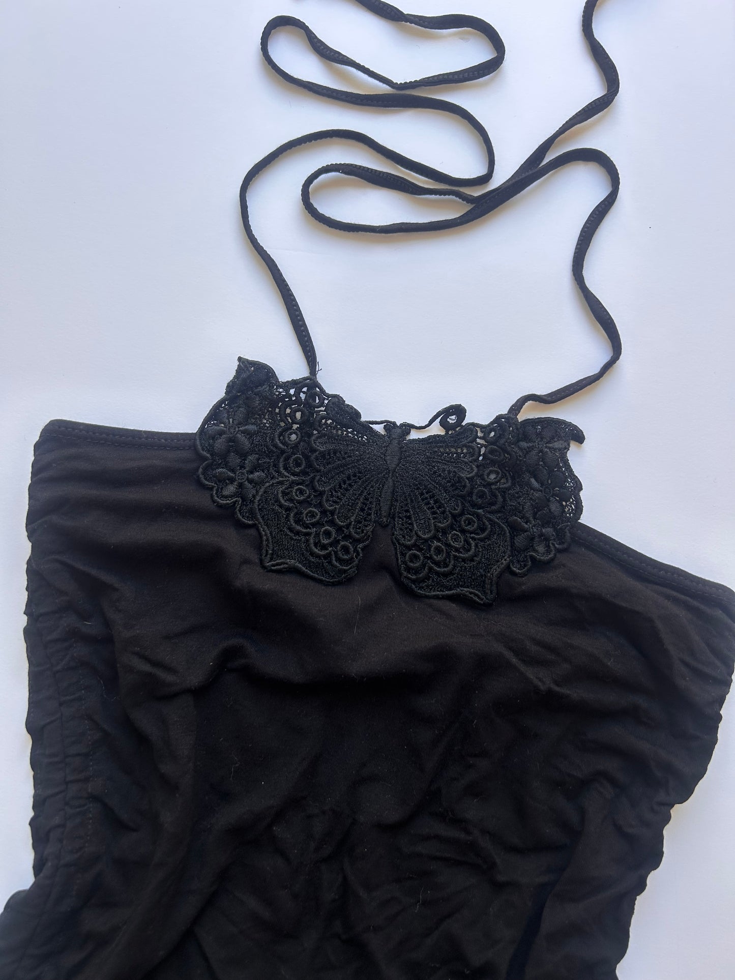 Butterfly Y2K halter top size S
