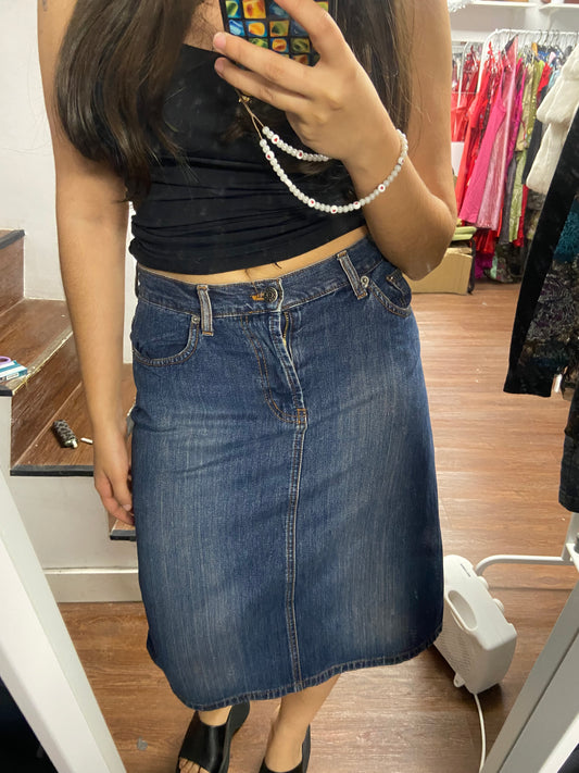 Adorable midi denim skirt size 36