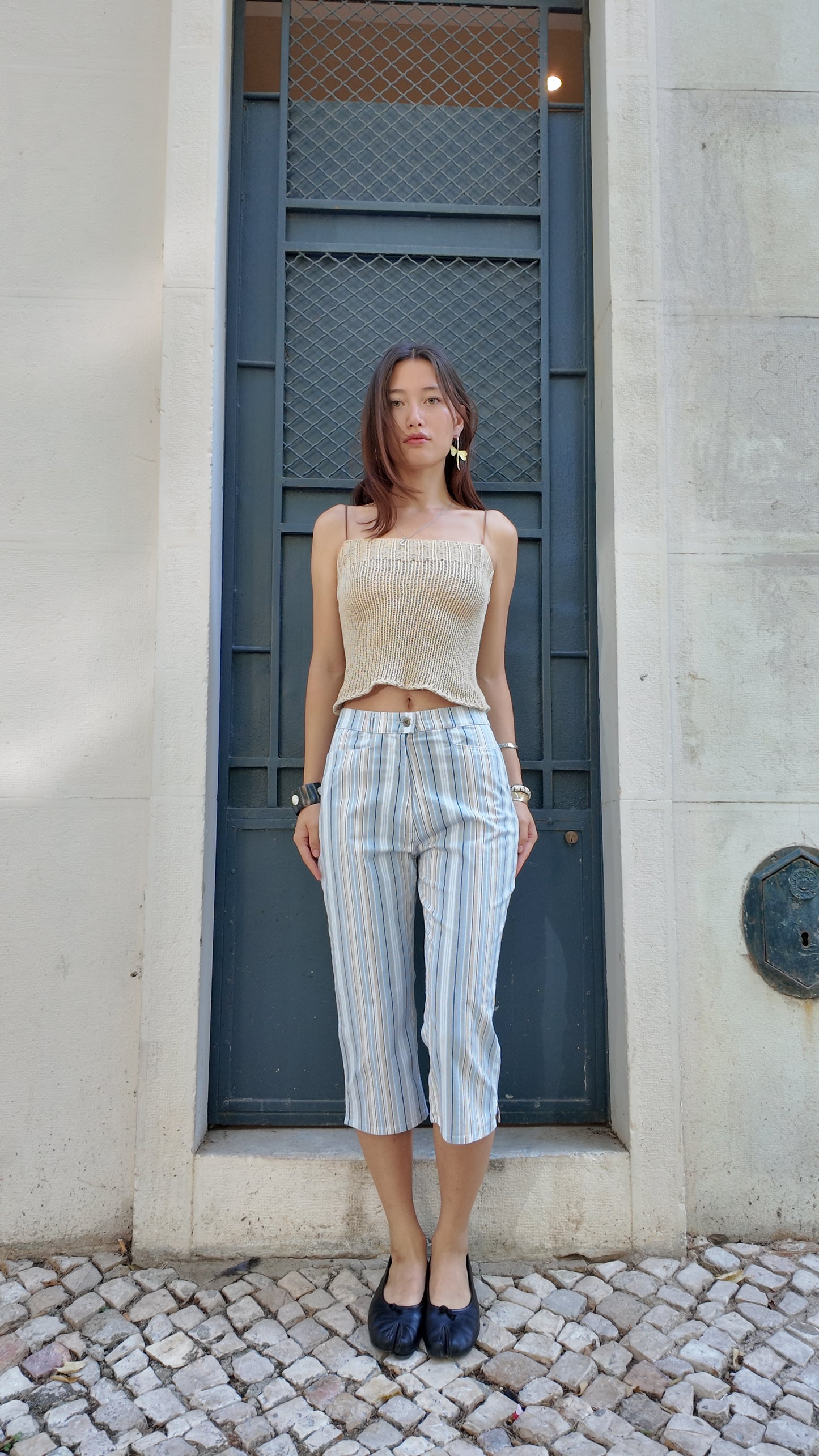 Capri striped pants size 34