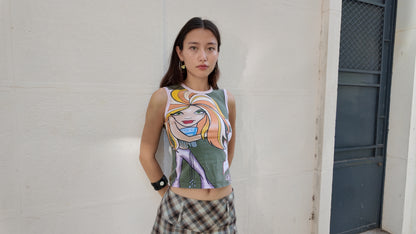 Y2K Girl top size XXS