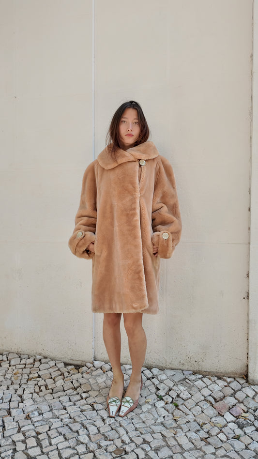 Faux furr long jacket size M/L