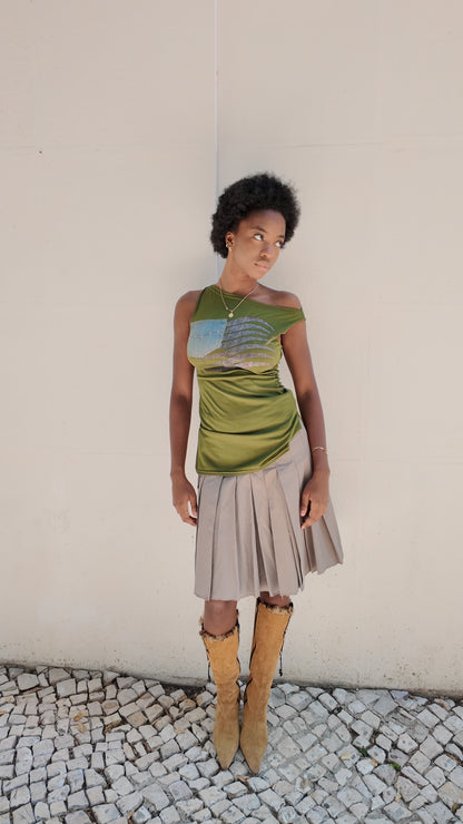 Perfect Y2K green top size S/M