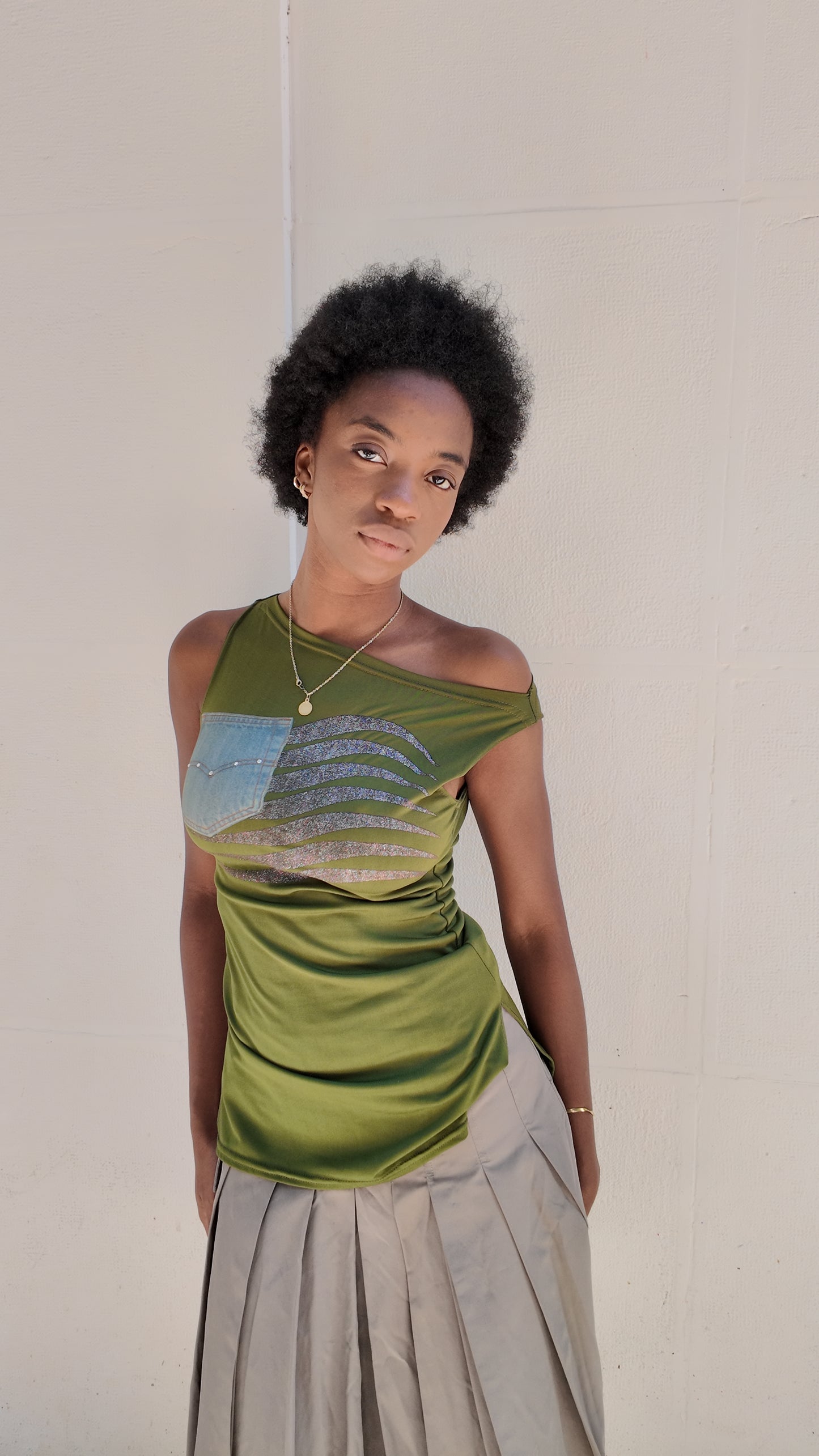 Perfect Y2K green top size S/M