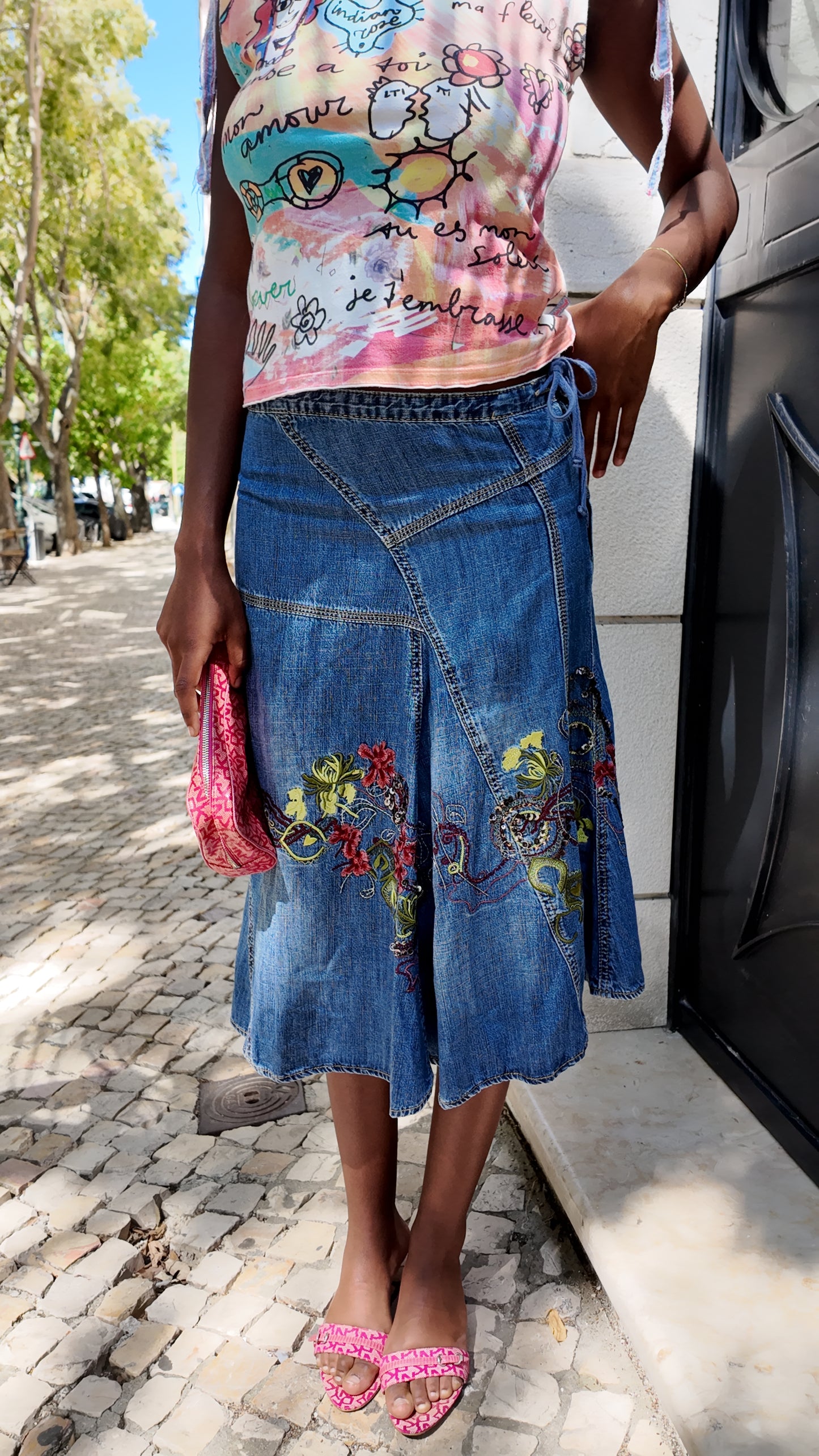 Adorable maxi flower skirt size 38