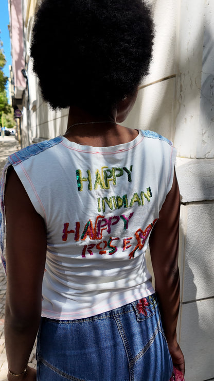 VINTAGE cute graphic shirt size M