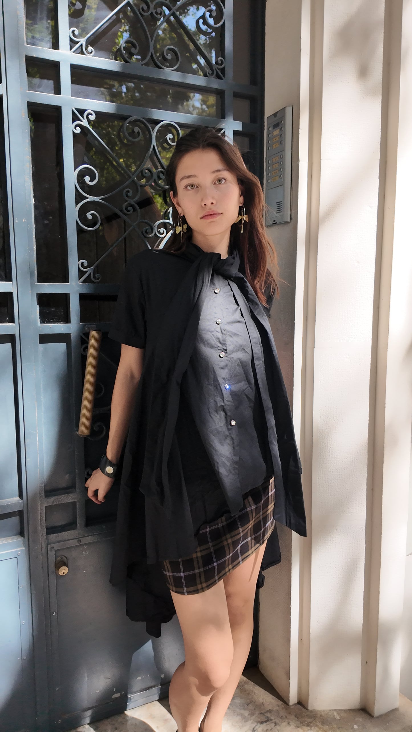 Perfect assymetric black top size S