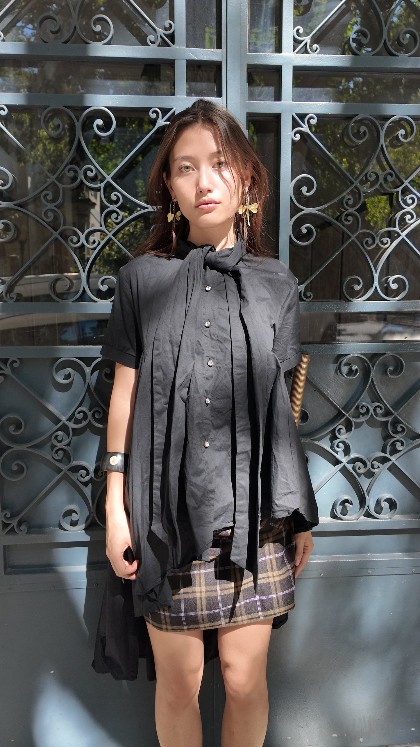 Perfect assymetric black top size S