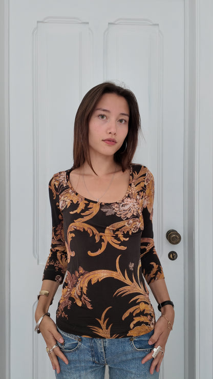 Iconic Just Cavalli long sleeve top size M