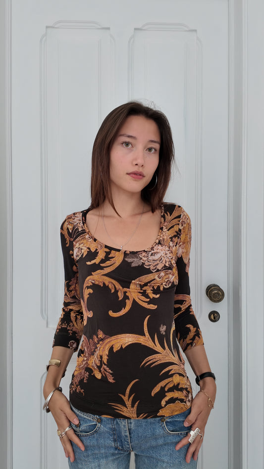 Iconic Just Cavalli long sleeve top size M