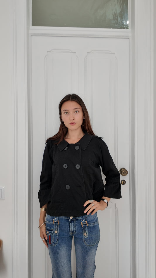 Adorable coquette jacket with missing button size S/M
