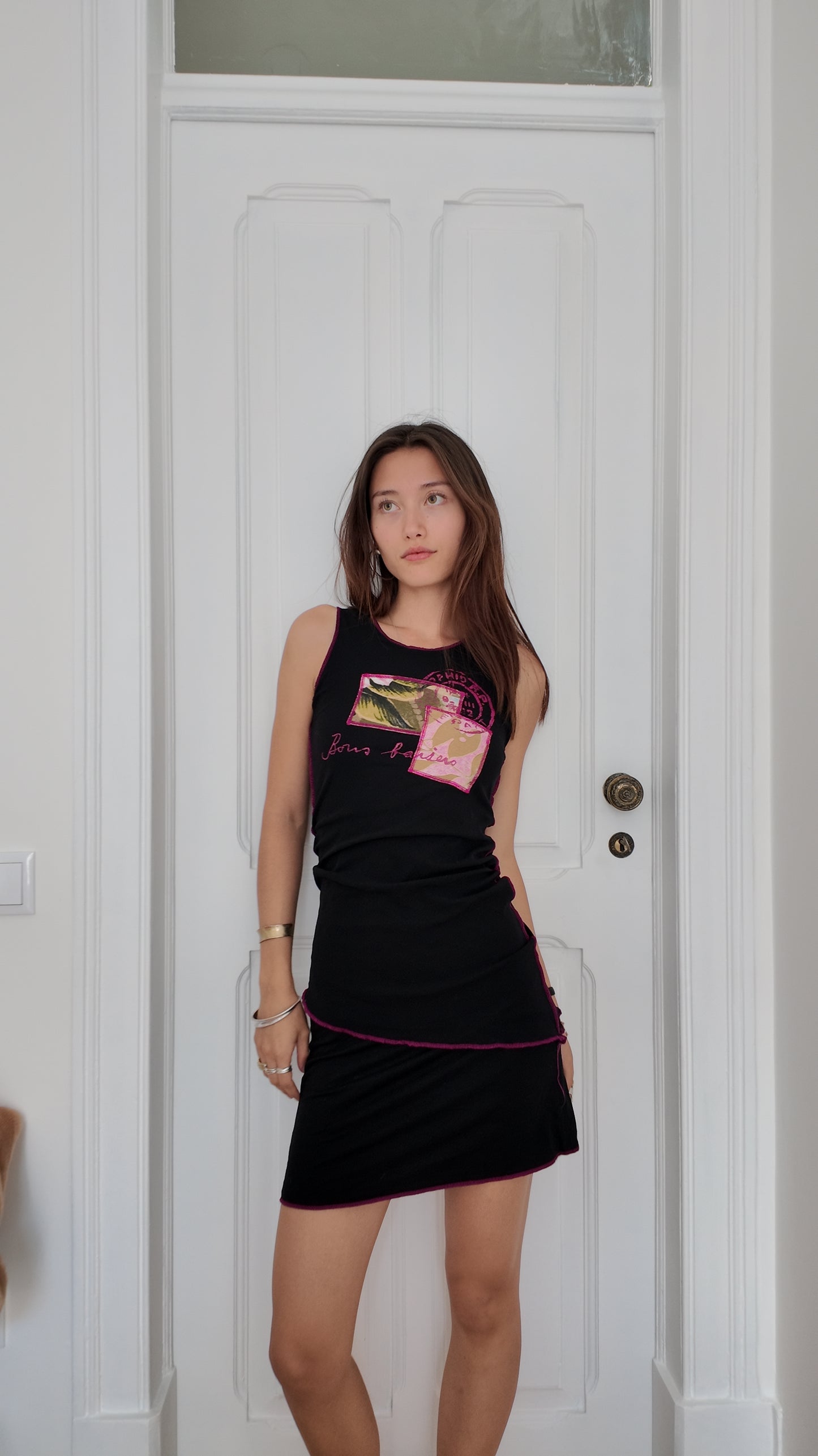 Iconic vintage dress with beautiful graffic detail size XS