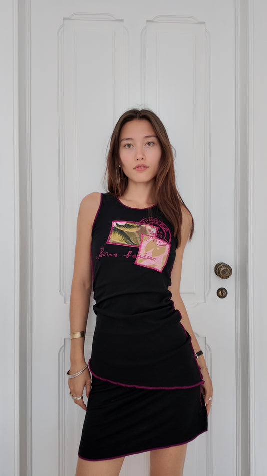 Iconic vintage dress with beautiful graffic detail size XS