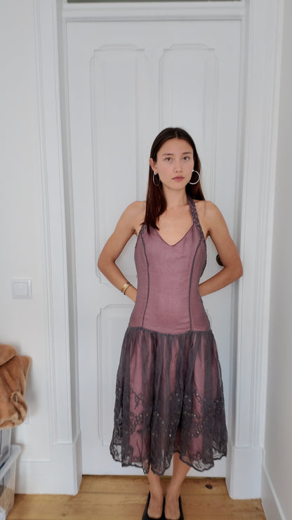Perfect fairy halter long dress size S (deadstock 160€ new 20 years ago)