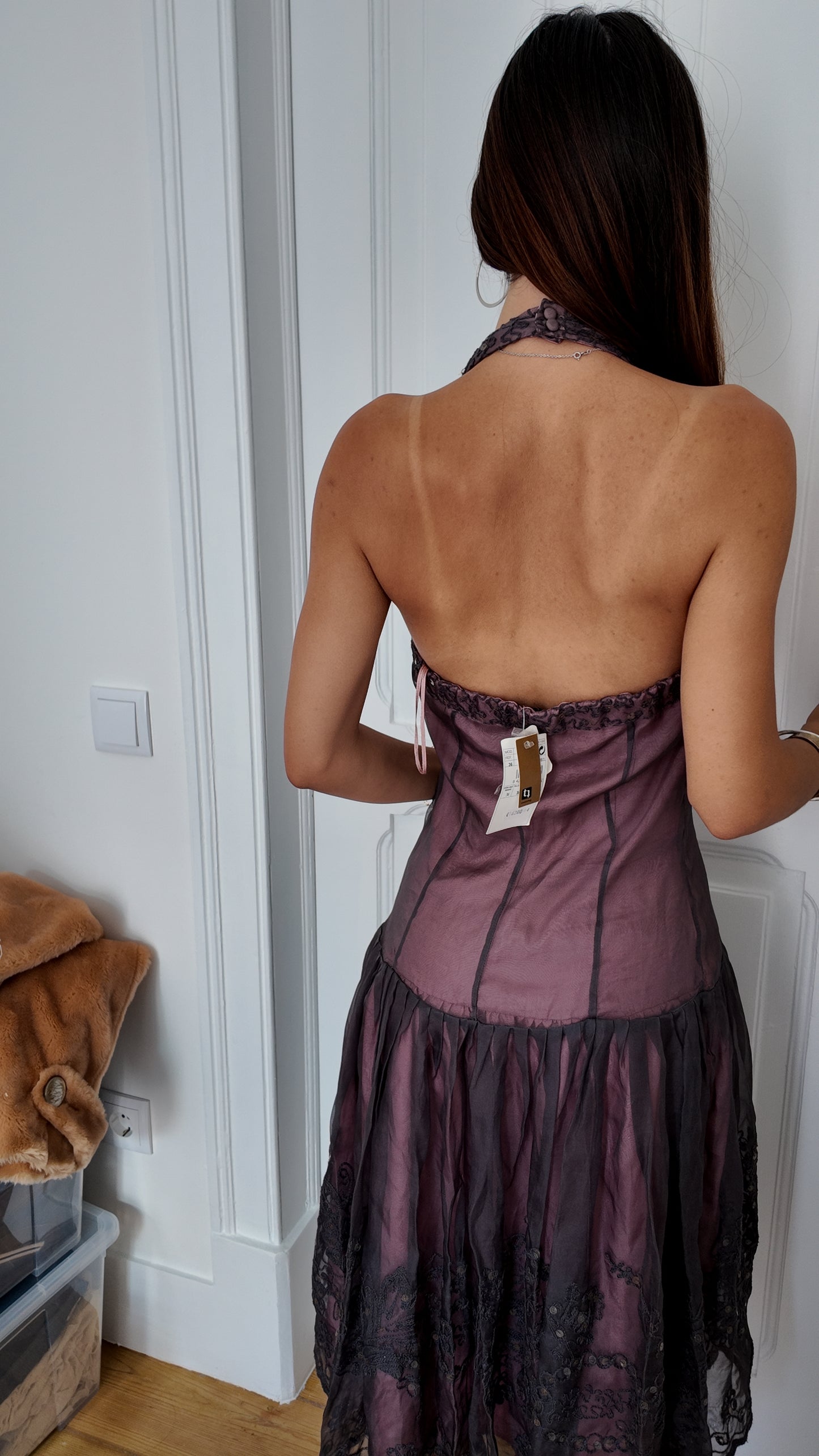 Perfect fairy halter long dress size S (deadstock 160€ new 20 years ago)