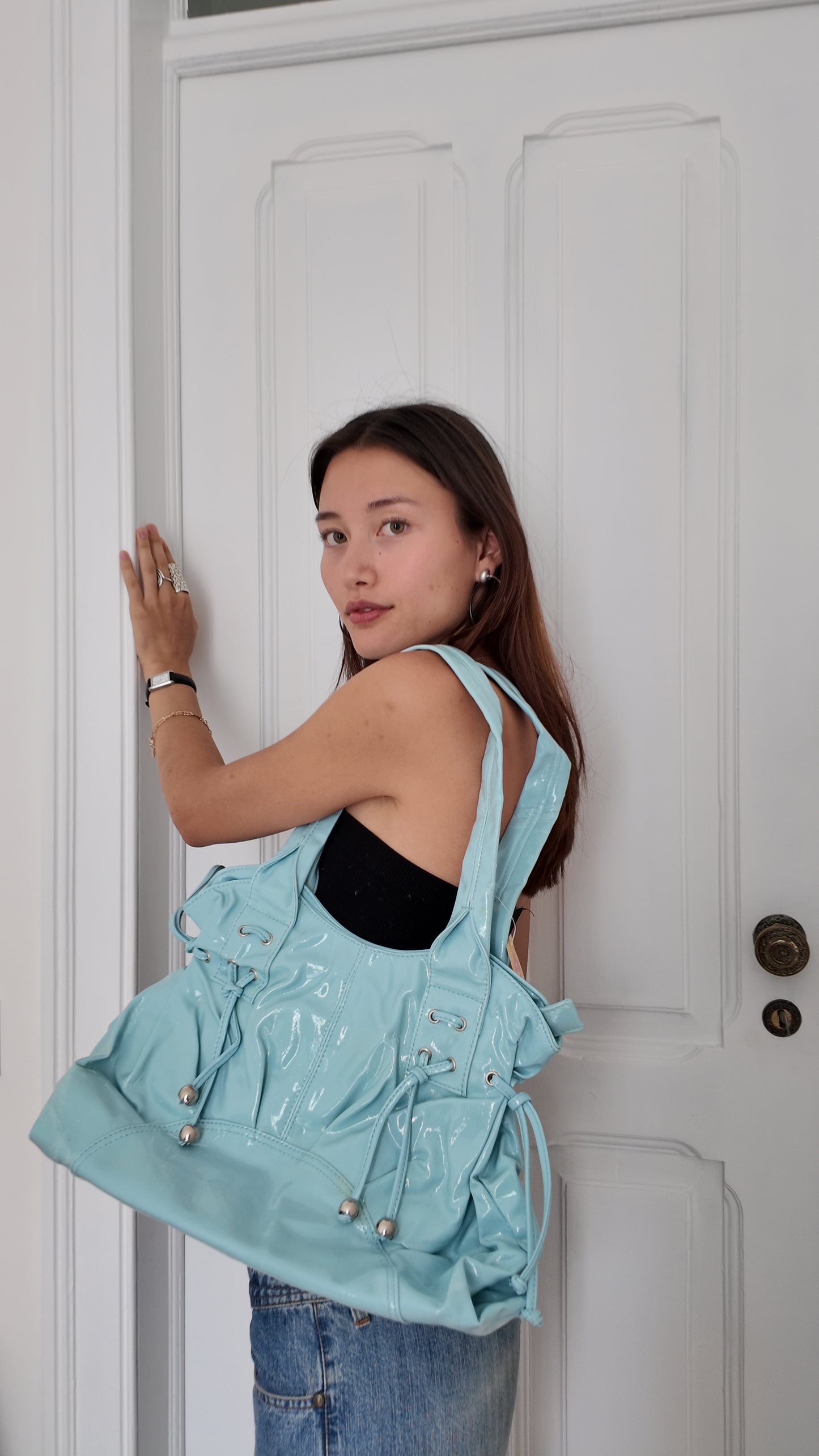 Beautiful blue medium bag deadstock