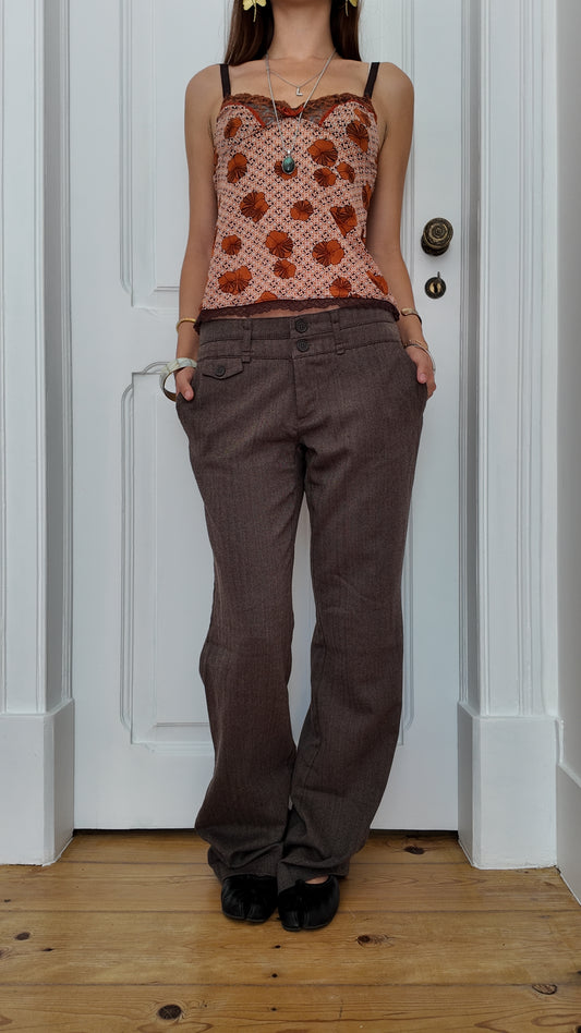 Adorable brown vintage pants size 34