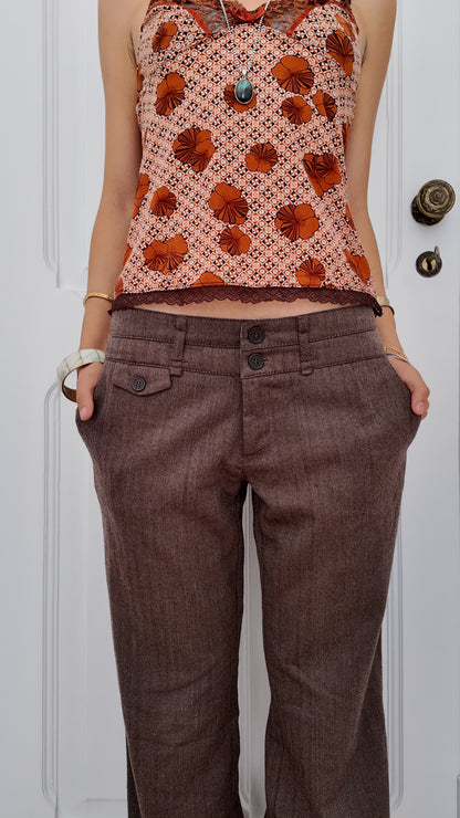 Adorable brown vintage pants size 34