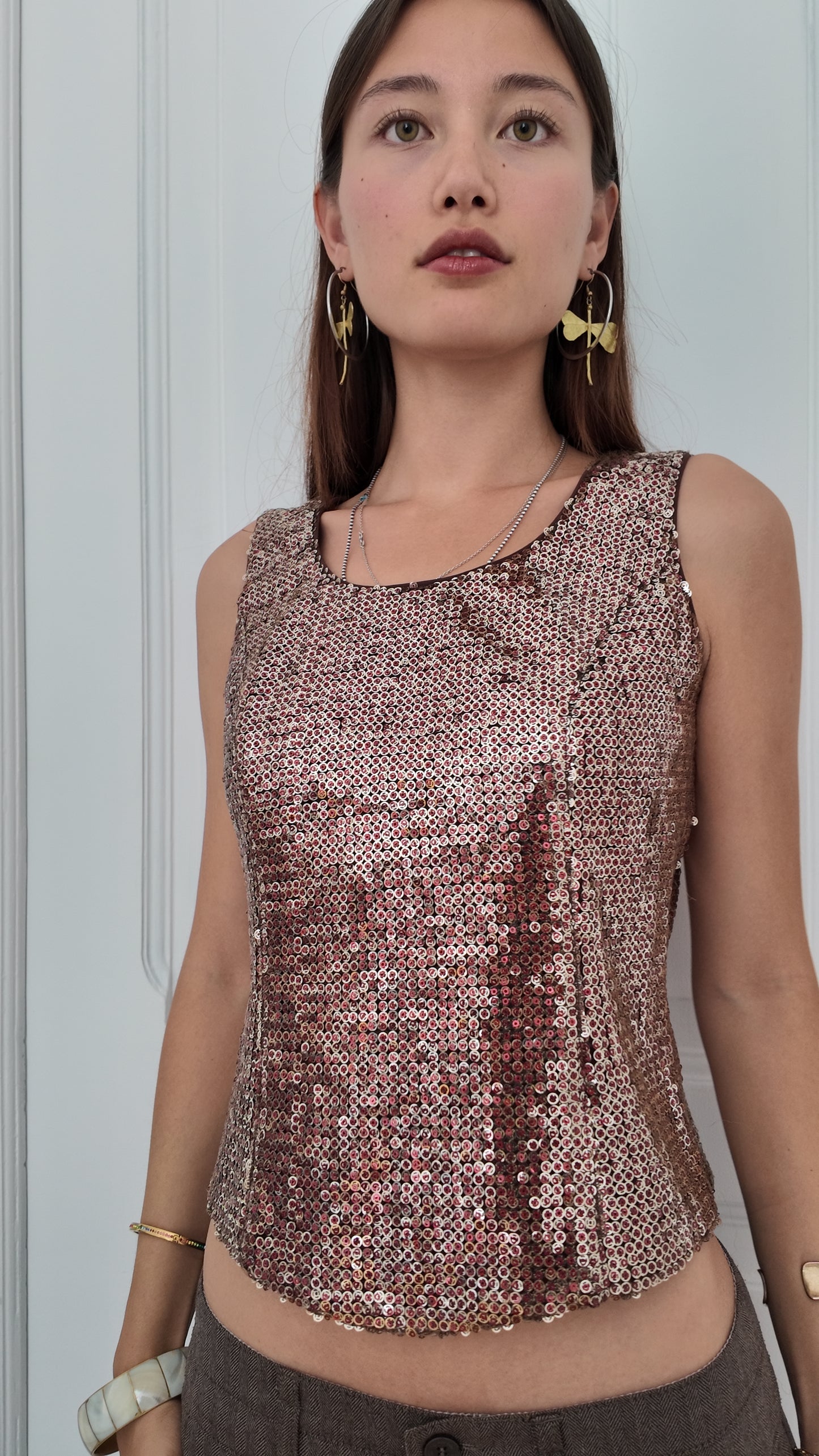 Adorable sequin too size M