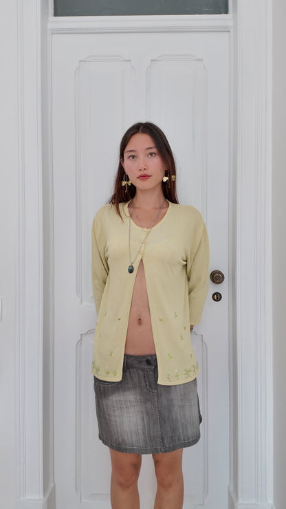 Adorable light green with flower details size M/L