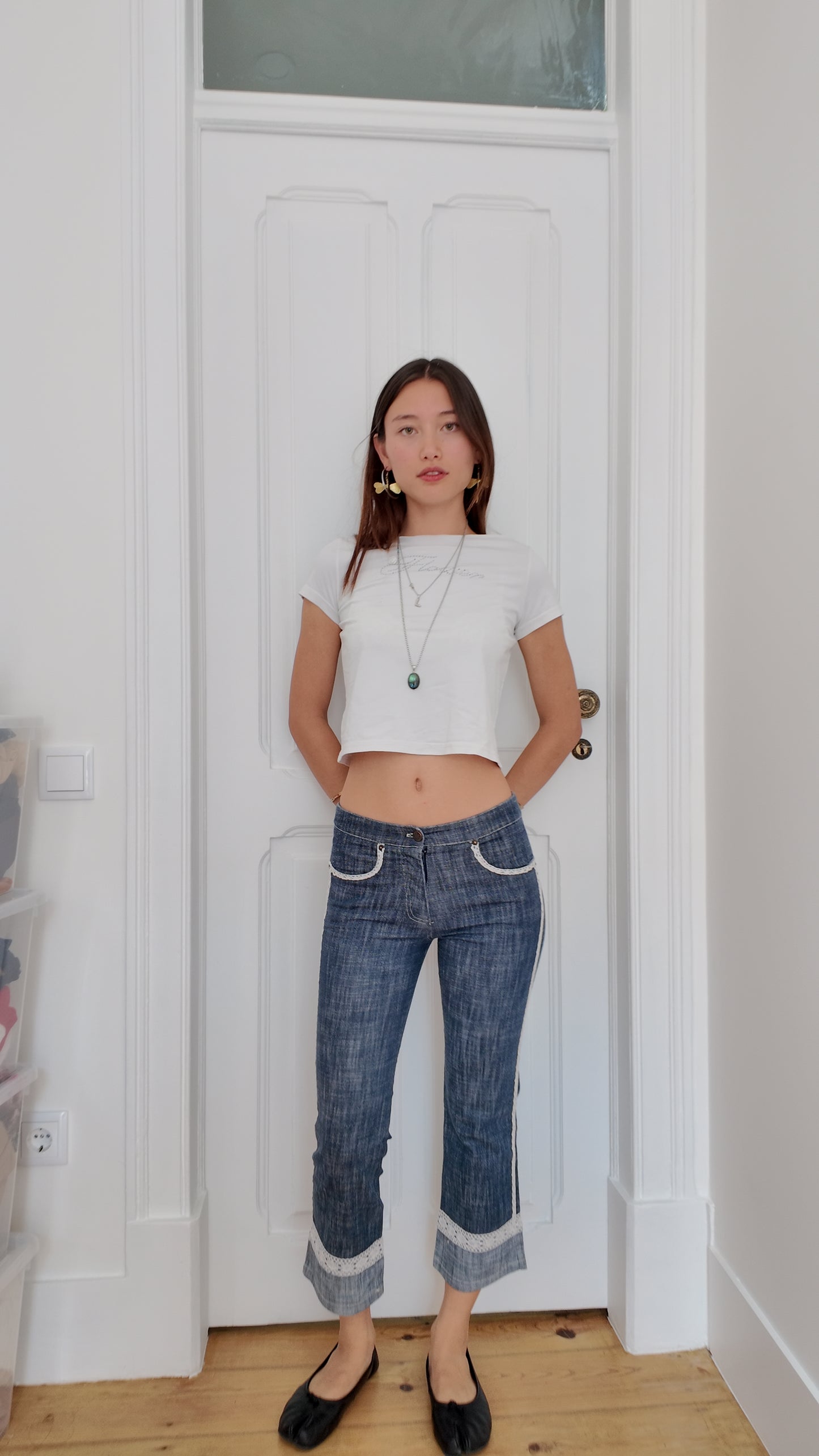 Perfect coquette capri jeans size 36