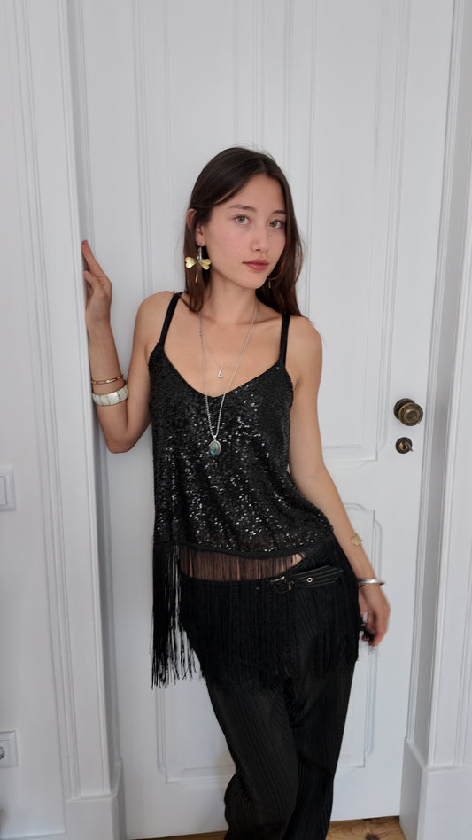 Sequin long top size M