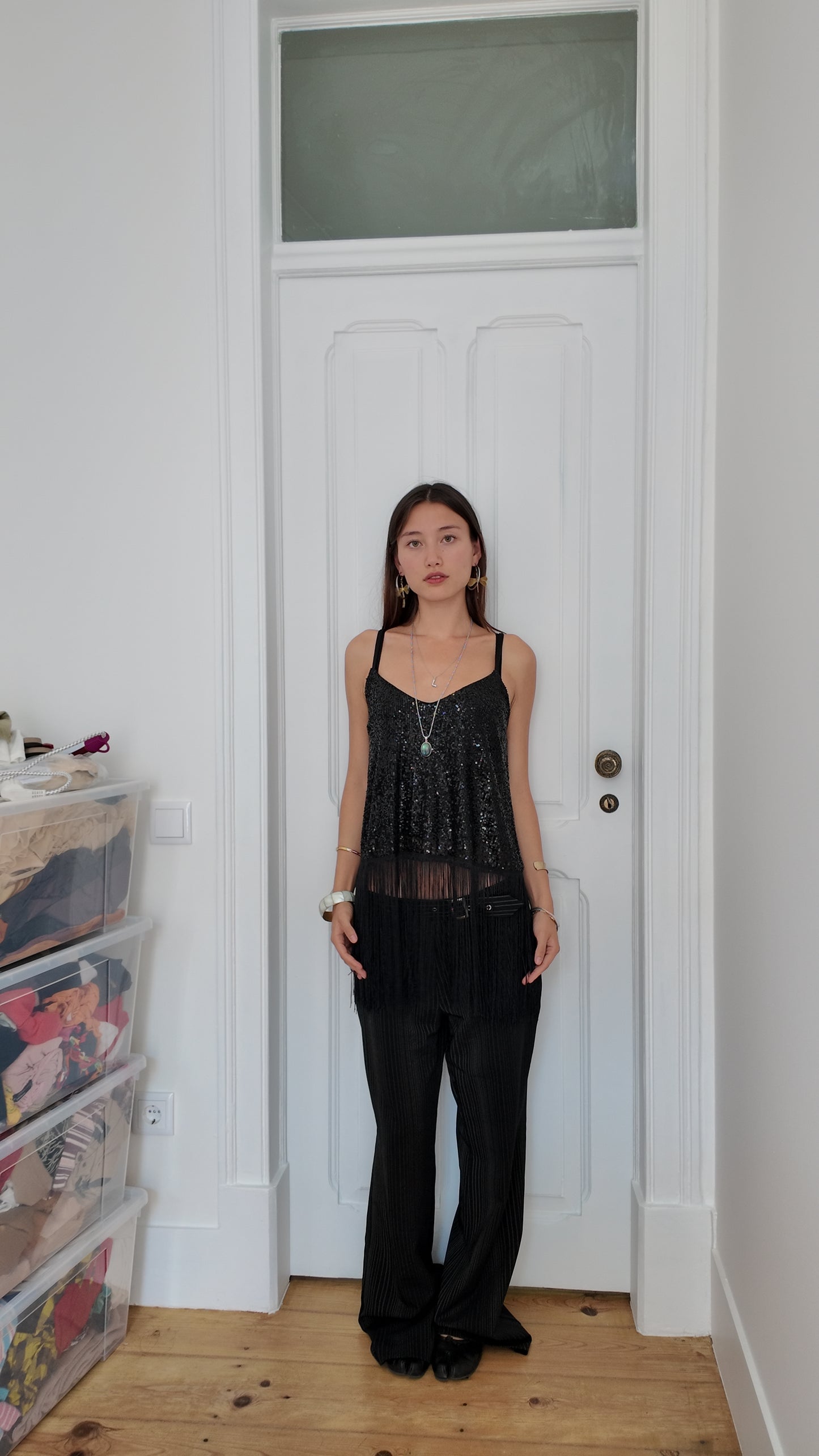 Iconic 90s belt detail trousers size 36