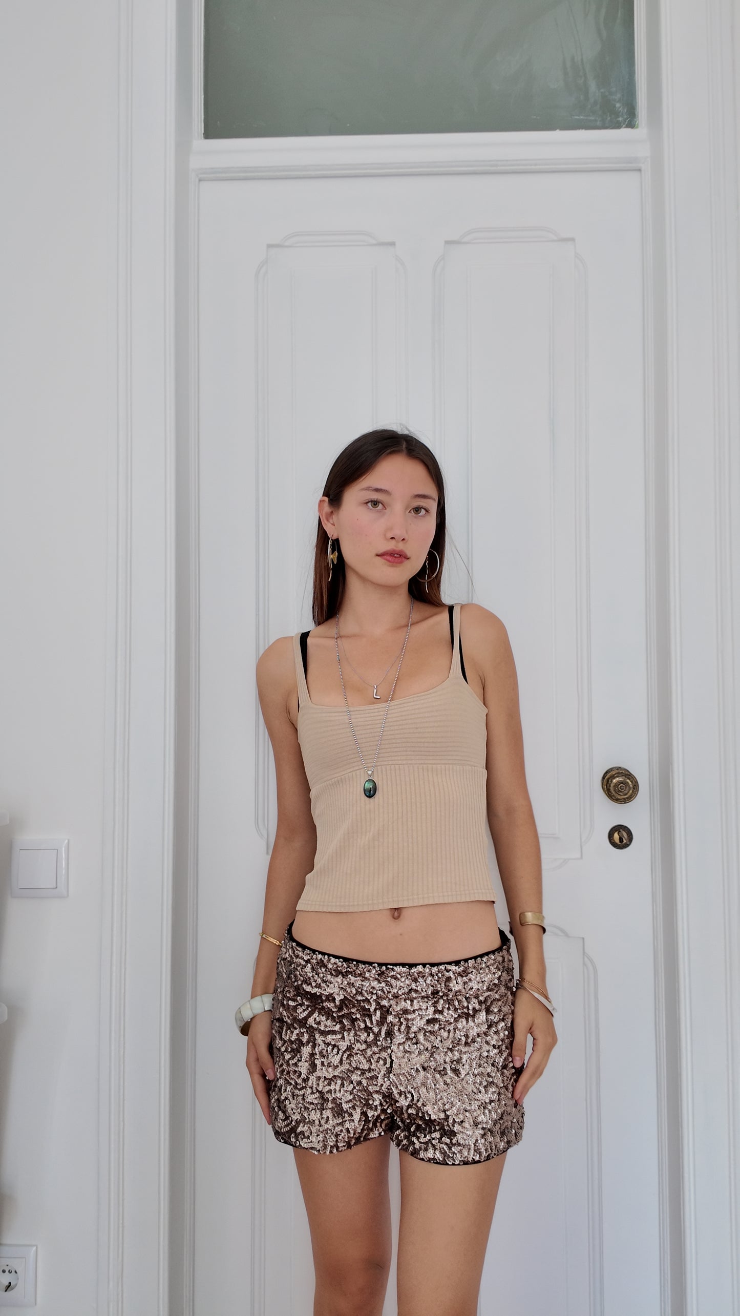 Adorable sequin mini shorts size 38