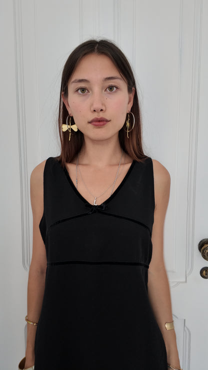 Adorable black coquette dress size M